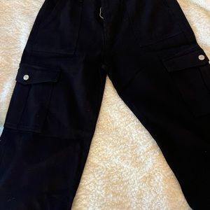 Black cargo pants